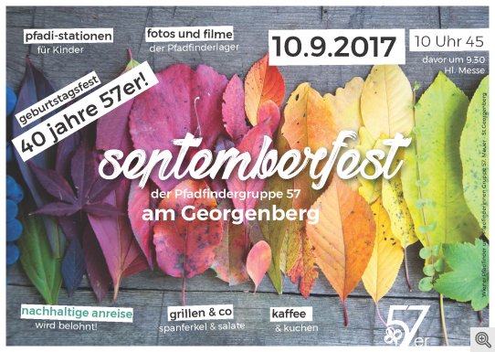 Einladung zum Septemberfest 2017